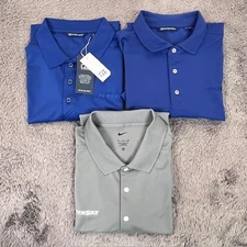 Penske Nike Cutter & Buck Polo Shirt Mens XL Blue Gray Embroidered - Lot of 3