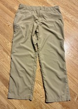 ExOfficio Mens Nylon Cargo Pants 40 Khaki Lightweight Fish Camp Hike Outdoors