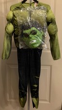 Boys Avengers Hulk Costume Medium M 8-10 Padded Jumpsuit  Mask New Fast Ship