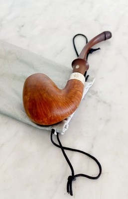 JEANTET BRUYERE 70-7 ROOT PIPE and SILVER PIPE Silver Made in France 1970s