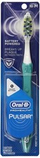 Oral B Pulsar Battery Powered Toothbrush Soft Vibrating Bristles Medium 1 Ct