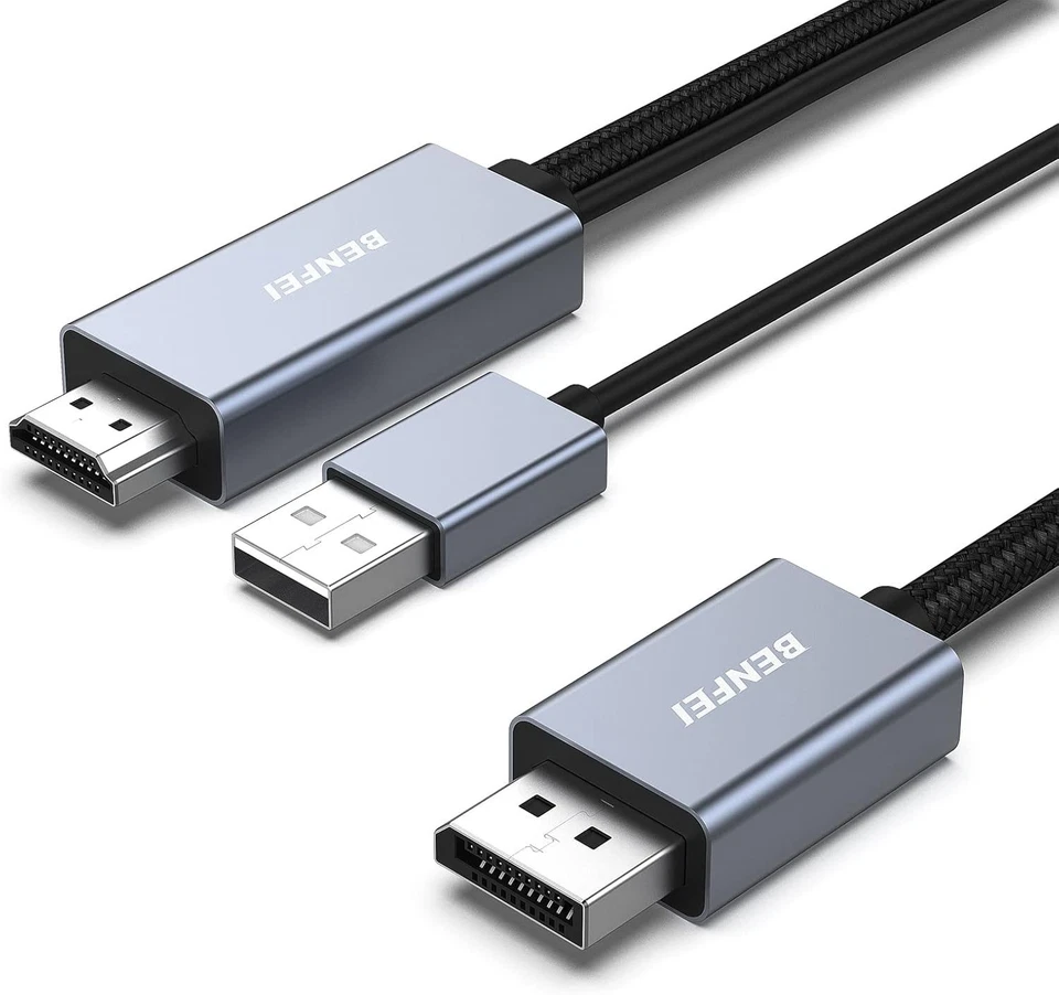BENFEI HDMI auf DisplayPort Kabel 1,8 M, HDMI auf DisplayPort Monitor