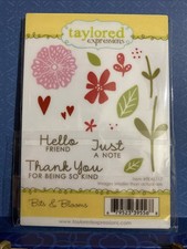 Taylored Expressions "Bits Blooms Stamp and Dies New