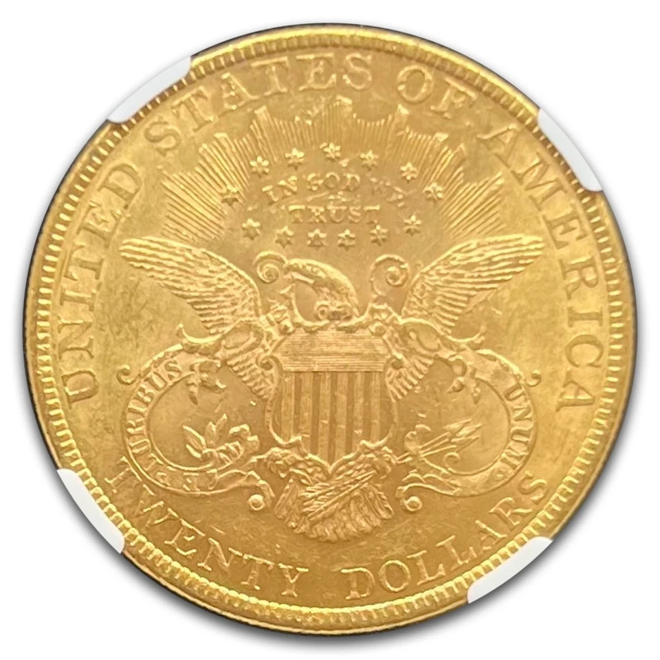 Águila doble Liberty Gold 1879 $20 MS-60 NGC Foto 3 de 3