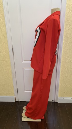 Nuevo con etiquetas Blazer PrettyLittleThing Talla 4 y Pantalones Talla 6 Hecho a Medida SF 49ers Traje de 2 piezas - Imagen 9 de 18