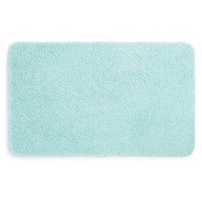 Extra Large 24x40 Inch Aqua Polyester Bathroom Rug Non-Slip Soft Shaggy Mat