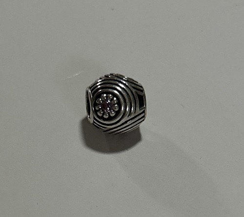 Authentisch nicht mehr produziert Pandora Sterlingsilber Hypnotisch Charm Lila CZ 925 ALE - Bild 2 von 6