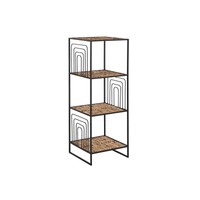 Regal Home Esprit Schwarz Metall Faser 35 X 35 X 98 Cm