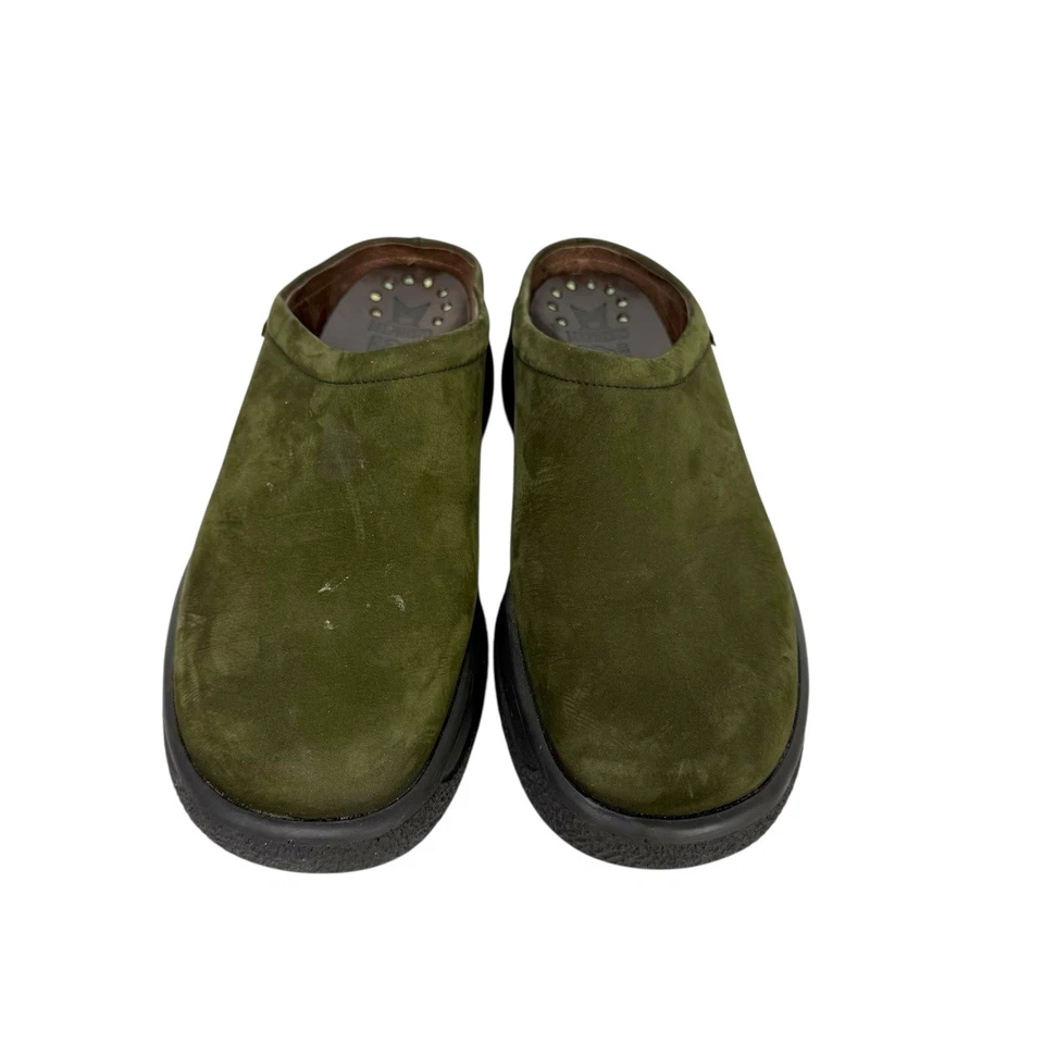 Mephisto Air-Jet Olive Leather Mules Clogs Womens Sz 9 (UK 6.5) Green Slip On - Image 2 of 4