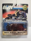 Navy SEAL Mission GI Joe Figure Set 1997 Torpedo Night Landing Raft Pkg Damage