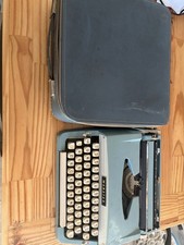 Vtg Webster  Typewriter with Case thumbnail
