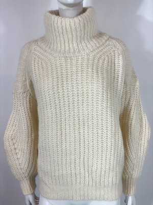 BA&SH Pullover Damen Gr.1 hoher Rollkragen Grobstrickpullover