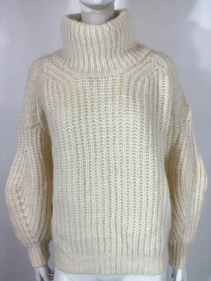 Pull femme BA&SH taille 1 col haut tortue grosse maille - Photo 1/4