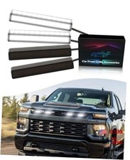 LED Grill Lights for Chevy Silverado 2014-2024 2025 Grille Lights Front White