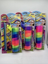  3 Dance Ribbons Rainbow Streamers Rhythmic Gymnastics Baton Twirling Wands