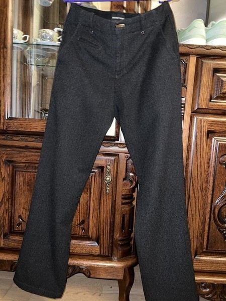 Women Emporio Armani Trousers Grey Wool 38