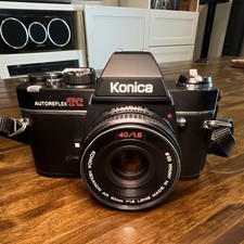 Konica Autoreflex TC SLR Film Camera with Hexanon AR 40mm F1.8 Lens