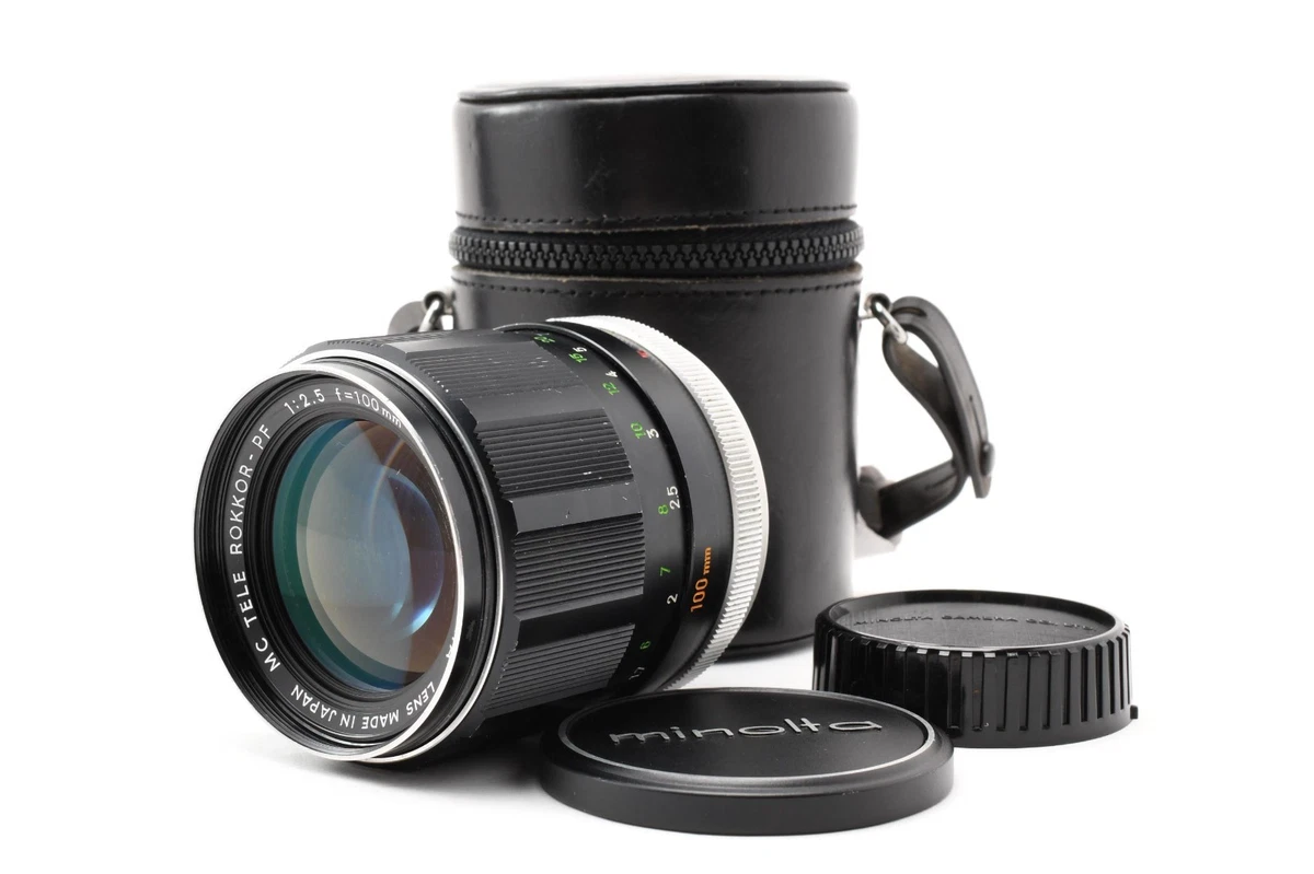 【フード付】MINOLTA MC TELE ROKKOR 100mm F2.5 Minolta 100mm f/2.5 Camera Lenses for sale | eBay