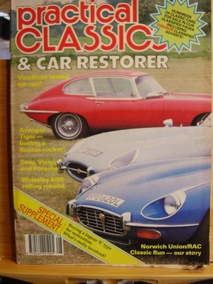 CAR AUTO MAG AUGUST 1989 PRACTICAL CLASSICS JAGUAR E TYPE SPECIAL STAG VICTOR