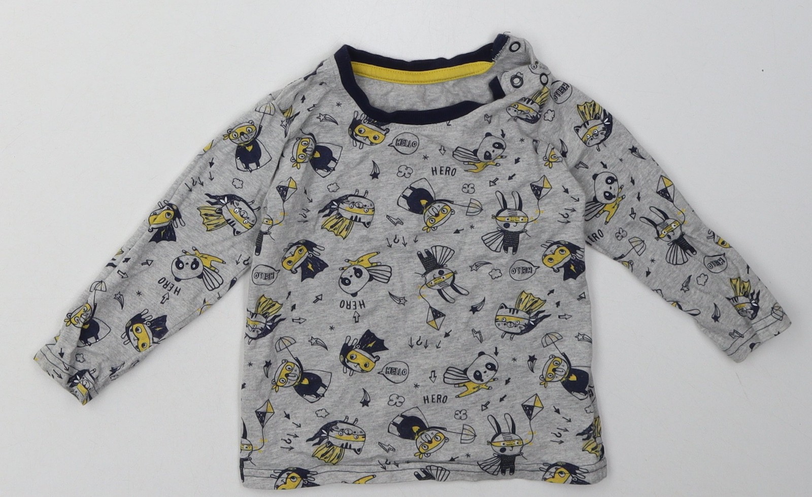 Boys UK Size 12-18 Months George Grey Basic Casual