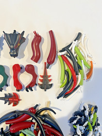 Lego Red Black Green Dragon Parts Lot - Fantasy Castle Era 7048 7094 7093 70403