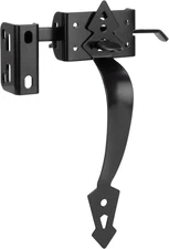 Thumb Gate Latch for Wooden Fence, Self Closing Gate Fence Latch with Decorative