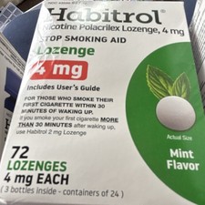 Habitrol 4mg Nicotine Polacrilex Lozenges Mint Flavor 72 Count