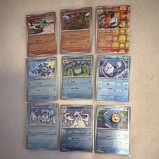 Pokémon TCG BLK EN 9 Masterball Card Lot Volcarona Heatmor Larvesta Cryogonal
