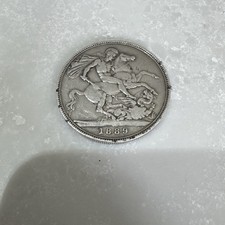 1889 Queen Victoria Crown silver 