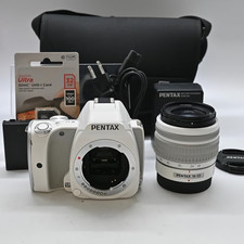 Pentax K-S1 White 20.1 MP Digital SLR Camera Lens Kit From Japan Used Pentax