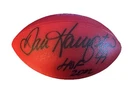 Dan Hampton Chicago Bears signed/inscribed 'HOF 99 2002' Nerf Type Red Football