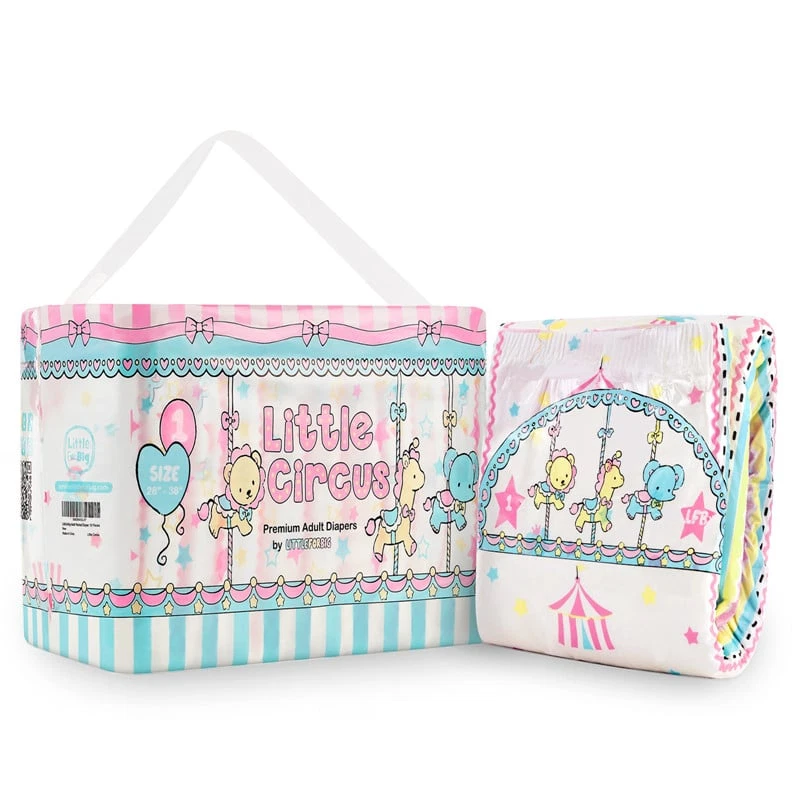 Little for Big Little Circus Adult diaper *Bag of 10*