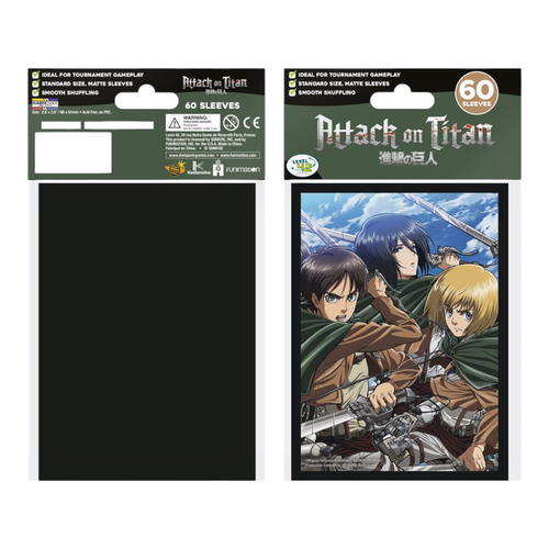 Attack on Titan Battle Trio Pequeñas Barajas Protectoras Mangas 60 Unidades Juegos Japoneses