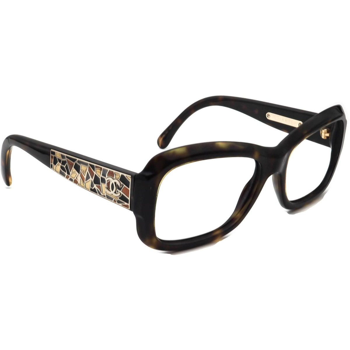 Chanel Sunglasses Frame Only 5223 714/T5 Havana Mosaic Rectangular