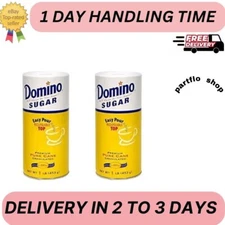 Domino Premium Pure Cane Granulated Sugar Canister (Pack of 2)