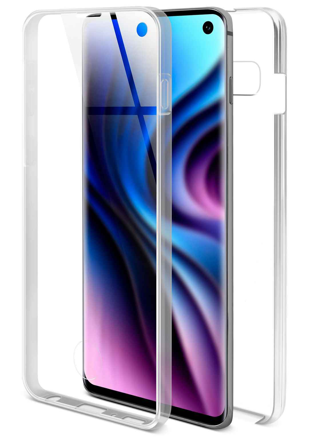 Удобный чехол Hülle для Samsung Galaxy S10 Прозрачный 360 градусный чехол Schutzhülle TPU