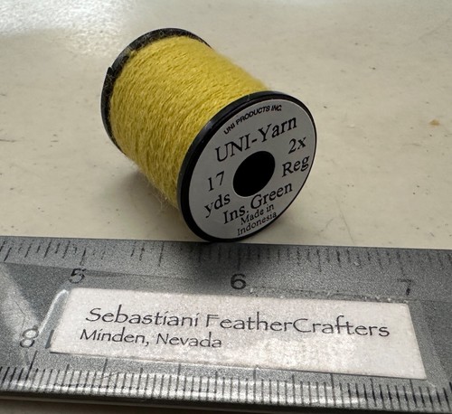 Uni Yarn 17 Yard Spool Insect Green - Picture 1 of 3