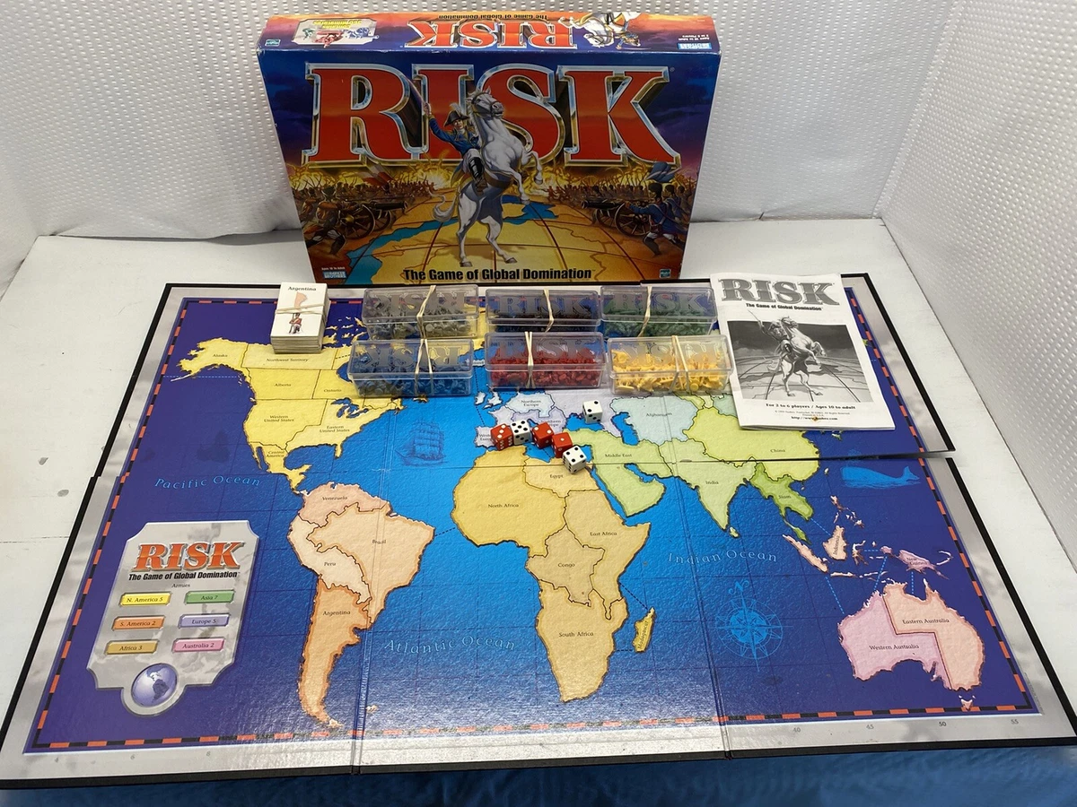 RISK The World Conquest Game Complete 1999 EDITION War Board game