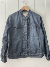 Levi Strauss Signature Dark Blue Denim Jean Jacket Youth Size XL