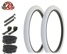 ALTA PERFORMANCE Bicycle 24" x 2.125" White Durable TIRES Mini BRICK 8pc SET.