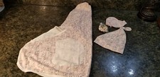 Pink Bunny Swaddle Blanket Newborn Set