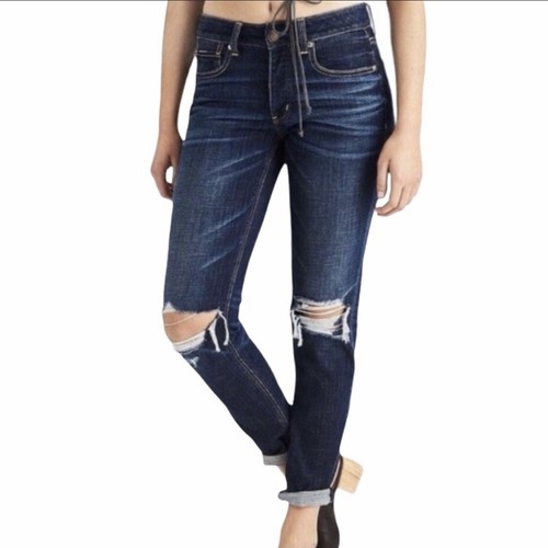 Tomgirl Ripped Destroyed Jeans Button 