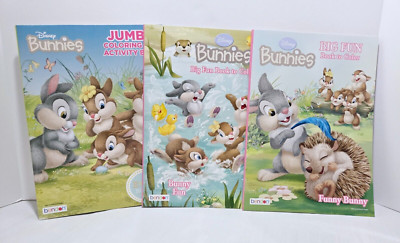 Bendon Disney Bunnies Easter Coloring Book SET X 3 10.75x7.75 in. Brand New