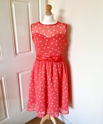 red polka dot dress vintage