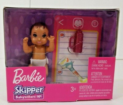Mattel Barbie Skipper Babysitters INC Baby Diaper Bottle Blanket
