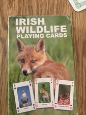 Irish Widlife Playing Card set with various images from wild life