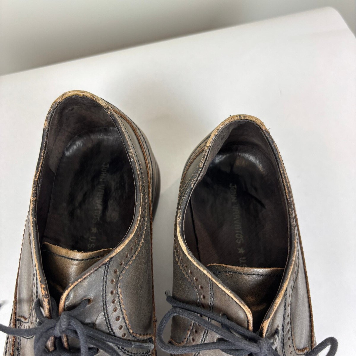 John Varvatos Star USA Wingtip Brogue Oxford Dress Shoes 