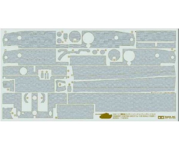Tamiya Wwii Zimmerit Dekor Satz Tiger 1 1:35 Plastik Modellbau ZubehöR-image