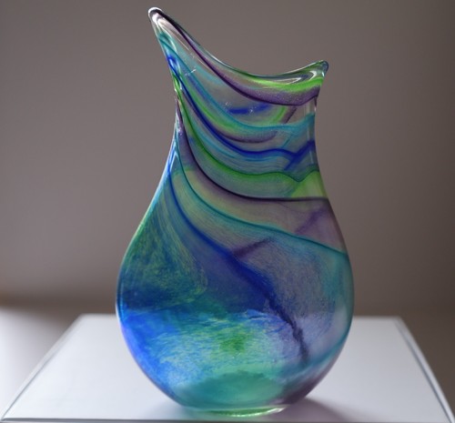 Signed Siddy Langley Art Glass Vase - multicoloured (1997) - Picture 2 of 3