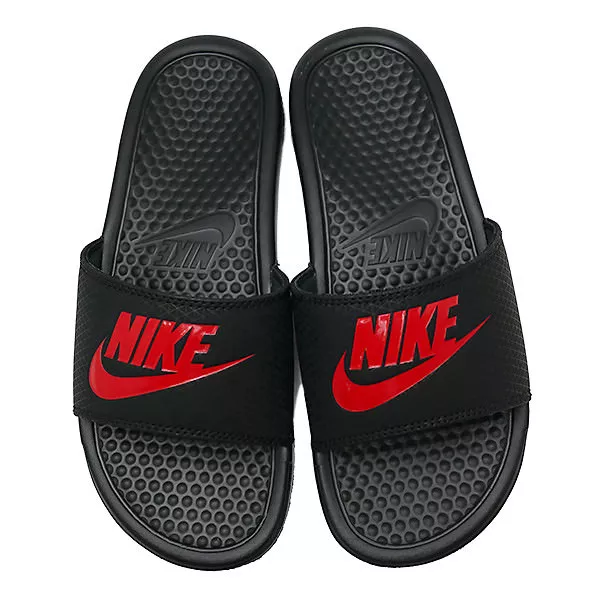 BENASSI JDI SLIDE MEN 060 BLACK / CHALLENGE RED | eBay